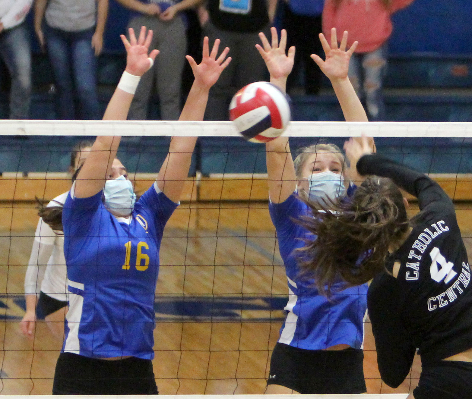 McDonell volleyball vs Catholic Central at Division 4 state championship 11-7-20